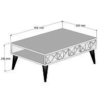 Журнальный столик Hanah Home Line Walnut фото №3 — интернет-магазин Desire.md