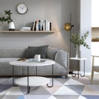 Măsuţă cafea Hanah Home Corro Coffee Table White