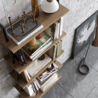 Etajeră Hanah Home Paula Walnut Black imaginea #2 — magazin online Desire.md