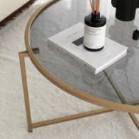 Журнальный столик Hanah Home Gold Sun S404F Gold Fume фото №4 — интернет-магазин Desire.md