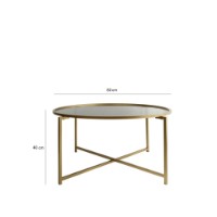Журнальный столик Hanah Home Gold Sun S404F Gold Fume фото №8 — интернет-магазин Desire.md