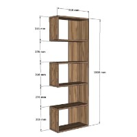 Стеллаж Hanah Home Nebu Sapphire Oak фото №3 — интернет-магазин Desire.md