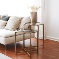 Măsuţă cafea Hanah Home S407K Gold imaginea #3 — magazin online Desire.md
