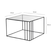Măsuţă cafea Hanah Home Outline Black imaginea #8 — magazin online Desire.md