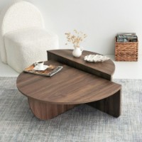 Măsuţă cafea Hanah Home Podium Walnut imaginea #2 — magazin online Desire.md