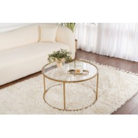 Măsuţă cafea Hanah Home Gold-Transparent-80
