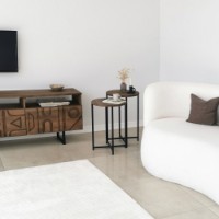 Set măsuţe cafea Hanah Home Neta Set Walnut imaginea #5 — magazin online Desire.md