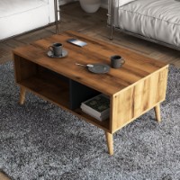 Măsuţă cafea Hanah Home Exxen 2070 Walnut Anthracite imaginea #3 — magazin online Desire.md