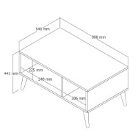 Журнальный столик Hanah Home Exxen Brown фото №6 — интернет-магазин Desire.md