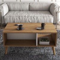Журнальный столик Hanah Home Exxen Oak White фото №2 — интернет-магазин Desire.md