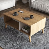 Журнальный столик Hanah Home Exxen Oak White фото №3 — интернет-магазин Desire.md