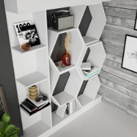 Etajeră Hanah Home Sueno White imaginea #6 — magazin online Desire.md