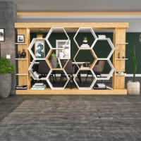 Etajeră Hanah Home Sueno White Oak