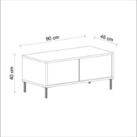 Журнальный столик Hanah Home Imaj Anthracite фото №13 — интернет-магазин Desire.md