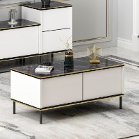 Măsuţă cafea Hanah Home Imaj White