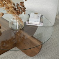 Măsuţă cafea Hanah Home Lily Wood Walnut imaginea #4 — magazin online Desire.md
