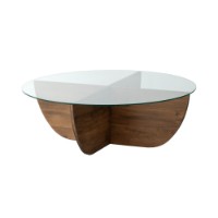 Măsuţă cafea Hanah Home Lily Wood Walnut imaginea #5 — magazin online Desire.md