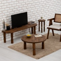 Măsuţă cafea Hanah Home Ida 60 Walnut imaginea #2 — magazin online Desire.md
