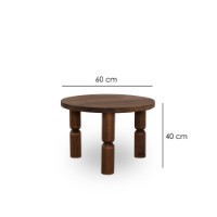 Măsuţă cafea Hanah Home Ida 60 Walnut imaginea #8 — magazin online Desire.md