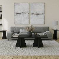Măsuţă cafea Hanah Home Mushroom Black