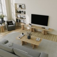 Măsuţă cafea Hanah Home Mushroom 2 Sapphire Oak imaginea #3 — magazin online Desire.md