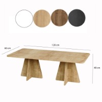 Măsuţă cafea Hanah Home Mushroom 2 Sapphire Oak imaginea #6 — magazin online Desire.md