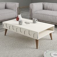 Măsuţă cafea Hanah Home Lyon 34 Cream Walnut