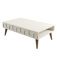Măsuţă cafea Hanah Home Lyon 34 Cream Walnut imaginea #3 — magazin online Desire.md
