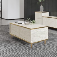 Журнальный столик Hanah Home Imaj Travertine фото №4 — интернет-магазин Desire.md