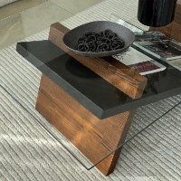 Măsuţă cafea Hanah Home Livello Black Chesnut imaginea #3 — magazin online Desire.md