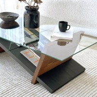 Măsuţă cafea Hanah Home Livello Black Chesnut imaginea #4 — magazin online Desire.md
