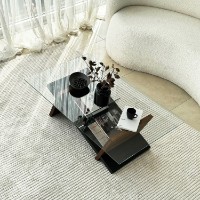 Măsuţă cafea Hanah Home Livello Black Chesnut imaginea #6 — magazin online Desire.md