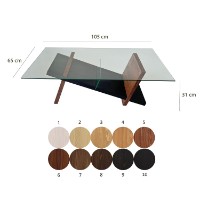 Măsuţă cafea Hanah Home Livello Black Chesnut imaginea #8 — magazin online Desire.md