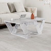 Măsuţă cafea Hanah Home Pipra Carrara Marble imaginea #2 — magazin online Desire.md