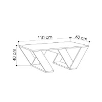Măsuţă cafea Hanah Home Pipra Carrara Marble imaginea #5 — magazin online Desire.md