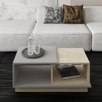 Măsuţă cafea Hanah Home Consept Travertine Grey