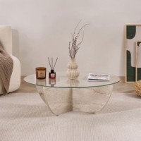Măsuţă cafea Hanah Home Liya Travertine