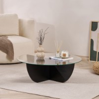 Măsuţă cafea Hanah Home Liya Wood Black imaginea #2 — magazin online Desire.md
