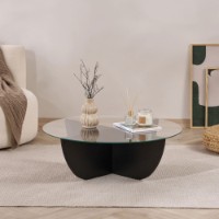 Măsuţă cafea Hanah Home Liya Wood Black imaginea #3 — magazin online Desire.md
