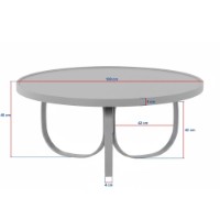 Журнальный столик Hanah Home Jupiter Walnut фото №7 — интернет-магазин Desire.md