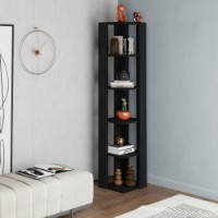 Стеллаж Hanah Home Nati Corner Black Wood