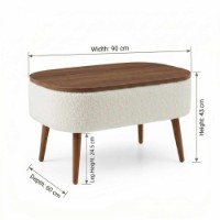 Măsuţă cafea Hanah Home Noya White imaginea #4 — magazin online Desire.md