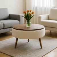 Măsuţă cafea Hanah Home Noya Round White imaginea #2 — magazin online Desire.md