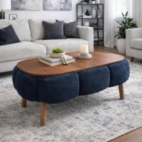 Măsuţă cafea Hanah Home Papatya Anthracite