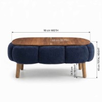 Măsuţă cafea Hanah Home Papatya Anthracite imaginea #3 — magazin online Desire.md