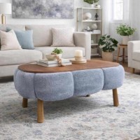 Măsuţă cafea Hanah Home Papatya Grey
