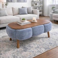 Măsuţă cafea Hanah Home Papatya Grey imaginea #2 — magazin online Desire.md