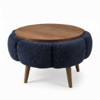 Măsuţă cafea Hanah Home Papatya 60 Anthracite Walnut imaginea #3 — magazin online Desire.md