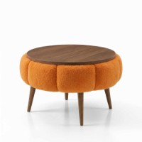 Măsuţă cafea Hanah Home Papatya 60 Orange Walnut imaginea #3 — magazin online Desire.md