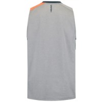 Мужская майка Head Padel Tank Top Men S Grey/Navy/Orange фото №4 — интернет-магазин Desire.md